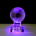 Bola de cristal de decoração caseira com luz LED
